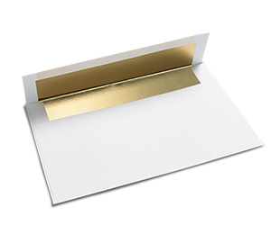Image for item #70-604: Gold Foil Greeting Card Envelope - (25/Pack)