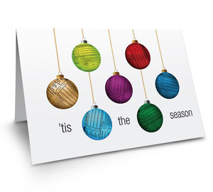Image for item #70-6062: Tis The Season 1040 Ornaments Greeting Card - (25/Pack) - Item: #70-6062