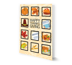 Image for item #70-6103: Thanksgiving Collage Greeting Card - (25/Pack)