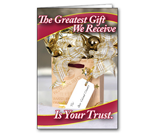 Image for item #70-6171: Greatest Gift Greeting Card - (25/Pack)