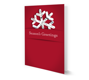 Image for item #70-6231: Coloramix - 1040 Snowflake Greeting Card - (25/Pack) - Item: #70-6231