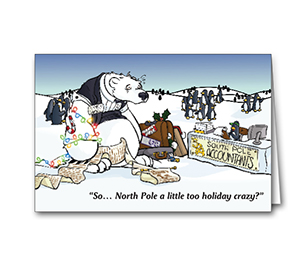 Image for item #70-6261: Polar Bear Greeting Card - (25/Pack)