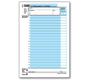 Image for item #70-6350: Small 1040 Note Pad - Item: #70-6350