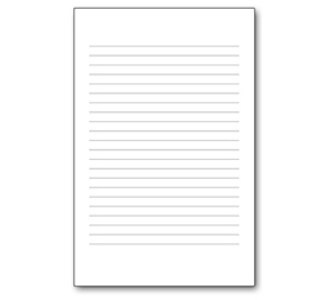 Image for item #70-6410: Lined Note Pad (1/2 page)