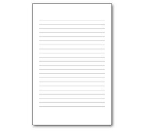 Image for item #70-6410: Lined Note Pad (1/2 page)