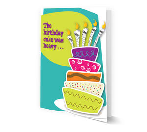 Image for item #70-6711: 1040 Candles Birthday Card - (25/Pack)