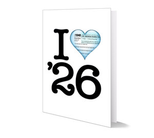 Image for item #70-6914: "I Heart the New Year" Greeting Card
