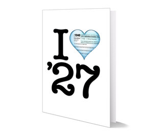 Image for item #70-6914: "I Heart the New Year" Greeting Card