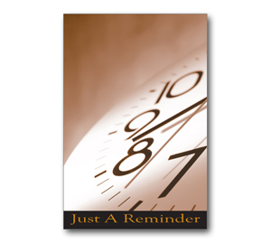 Image for item #70-765: Reminder Postcard (25/Pack) - Item: #70-765