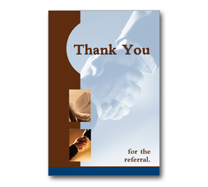 Image for item #70-811: Referral Thank You Postcard (25/Pack) - Item: #70-811
