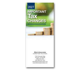 Image for item #72-081: 2027 Important Tax Changes Brochure - IMPRINTED (25/pack)