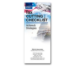 Image for item #72-1081: 2027 Tax Cutting Checklist Brochure