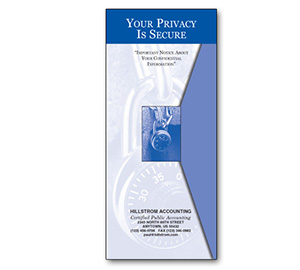 Image for item #72-721: Imprinted Privacy NON-Disclosure Brochure - Item: #72-721