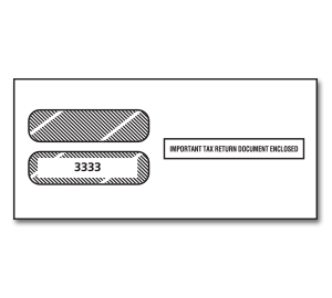 Image for item #82-33331: W-2 Envelope For 3-up Horiz. Laser - Item: #82-33331