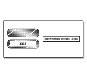 Image for item #82-33332: W-2 SELF SEAL Env. for 3-up Horiz Laser - Item: #82-33332