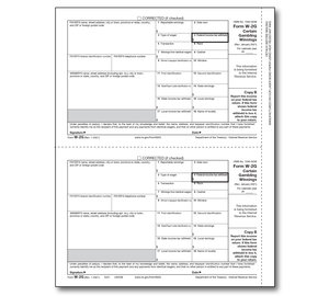 Image for item #82-5231: W-2G Laser Copy B