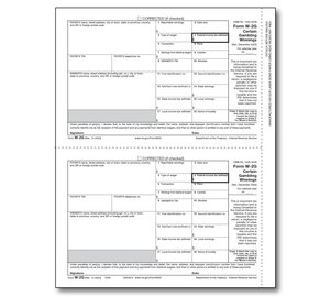 Image for item #82-5232: W-2G Laser Copy 2/C