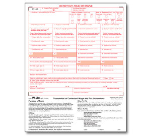 Image for item #82-5309: W-3C  Correction Transmittal