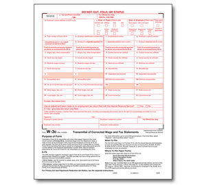 Image for item #82-5309: W-3C  Correction Transmittal