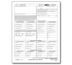 Image for item #82-5316: W-2C SSA Copy 2 or C