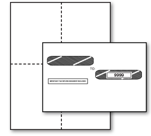 Image for item #82-57254: Small Business W-2 Blank Laser Kit (25-Pack)