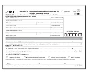 Image for item #89-1094c: Transmittal Of Employer Provided Health Insurance (3 Pages)