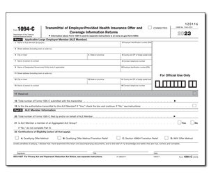 Image for item #89-1094c: Transmittal Of Employer Provided Health Insurance (3 Pages) - Item: #89-1094c