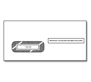 Image for item #89-1111: Single Window Env. for 3-up 1099's - Item: #89-1111