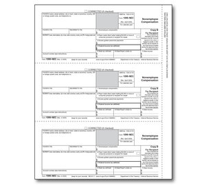 Image for item #89-5011: 1099-NEC Laser Recipient Copy B