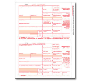 Image for item #89-5110: 1099 Laser Misc. Federal Copy A