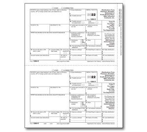 Image for item #89-5143: 1099R Laser Payer/State Copy D