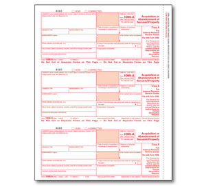Image for item #89-5146: 1099-A Federal Copy A Acquisiton - Item: #89-5146