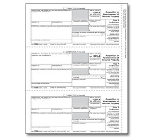 Image for item #89-5147: 1099-A Borrower Copy B Acquisiton