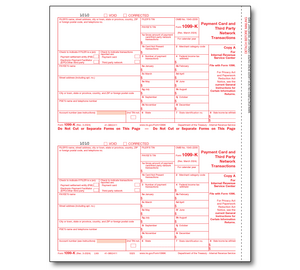Image for item #89-5325: 1099K Merchant Card Federal Copy A