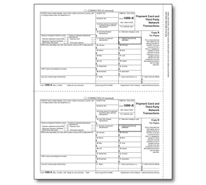 Image for item #89-5326: 1099K Merchant Card Payee Copy B