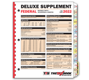 Image for item #90-210: The TaxBook Deluxe Supplement Edition 2022