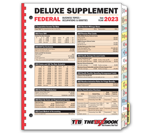 Image for item #90-210: The TaxBook Deluxe Supplement Edition 2023