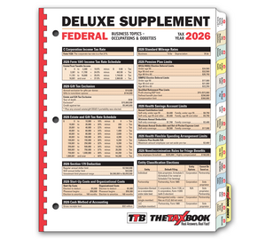 Image for item #90-210: The TaxBook Deluxe Supplement Edition 2026