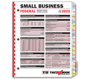 Image for item #90-231: The Tax Book Business Edition 2022 - Item: #90-231