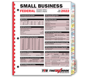 Image for item #90-231: The Tax Book Business Edition 2022
