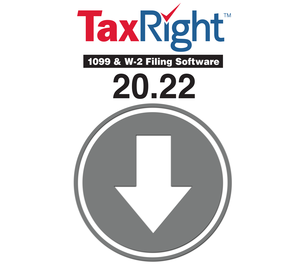 Image for item #92-11014d: TaxRight by TFP 20.22 with E-file (Downloadable Version) - Item: #92-11014d